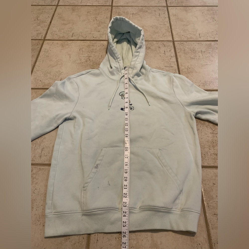 💜 H&M SpongeBob Squidward Embroidered Hoodie Regular Fit Light Mint Green Small - Picture 5 of 7